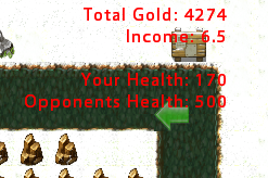Your new lower income and ability to see your opponents health.